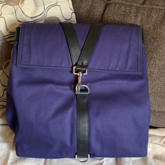 SALE🔥Authentic VALENTINO GARAVANI Canvas/leather flap large backpack/laptop - Picture 10 of 17